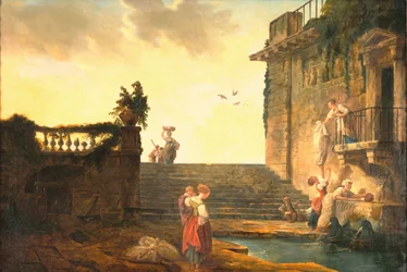 Wasvrouwen bij de fontein, ca. 1770-75